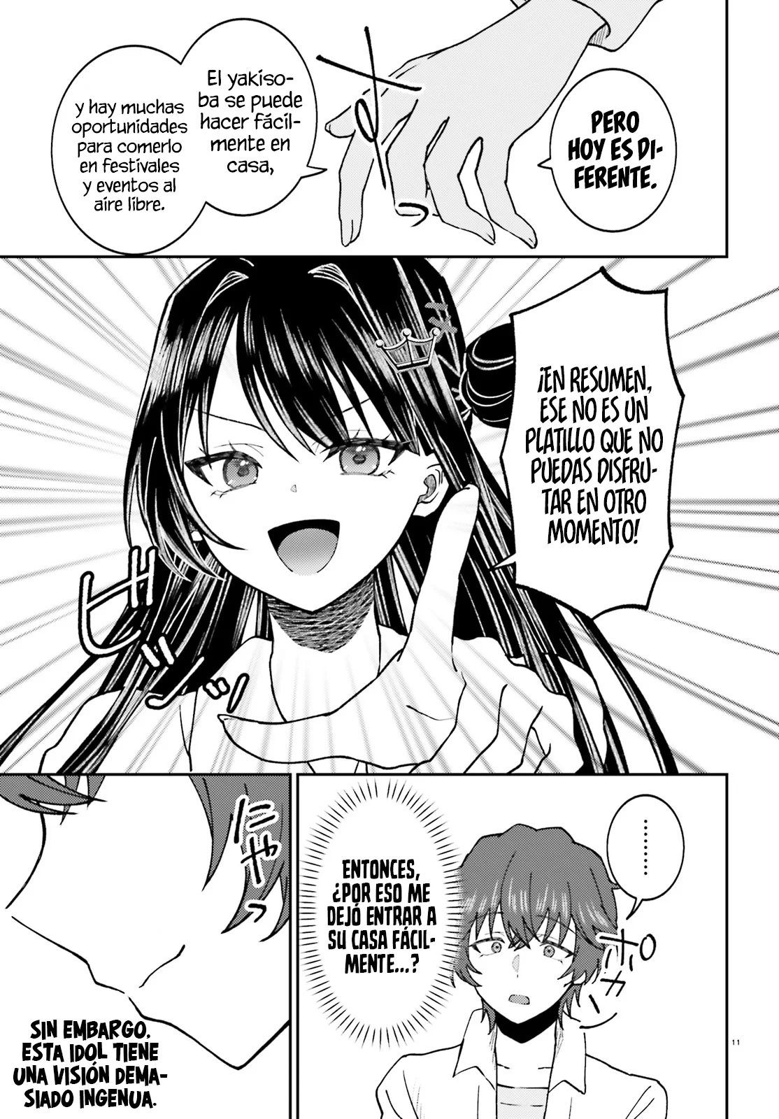 Ore no Haitoku Meshi wo Onedari Sezu ni Irarenai, Otonari no Top Idol-sama Capítulo 3 - Page 14