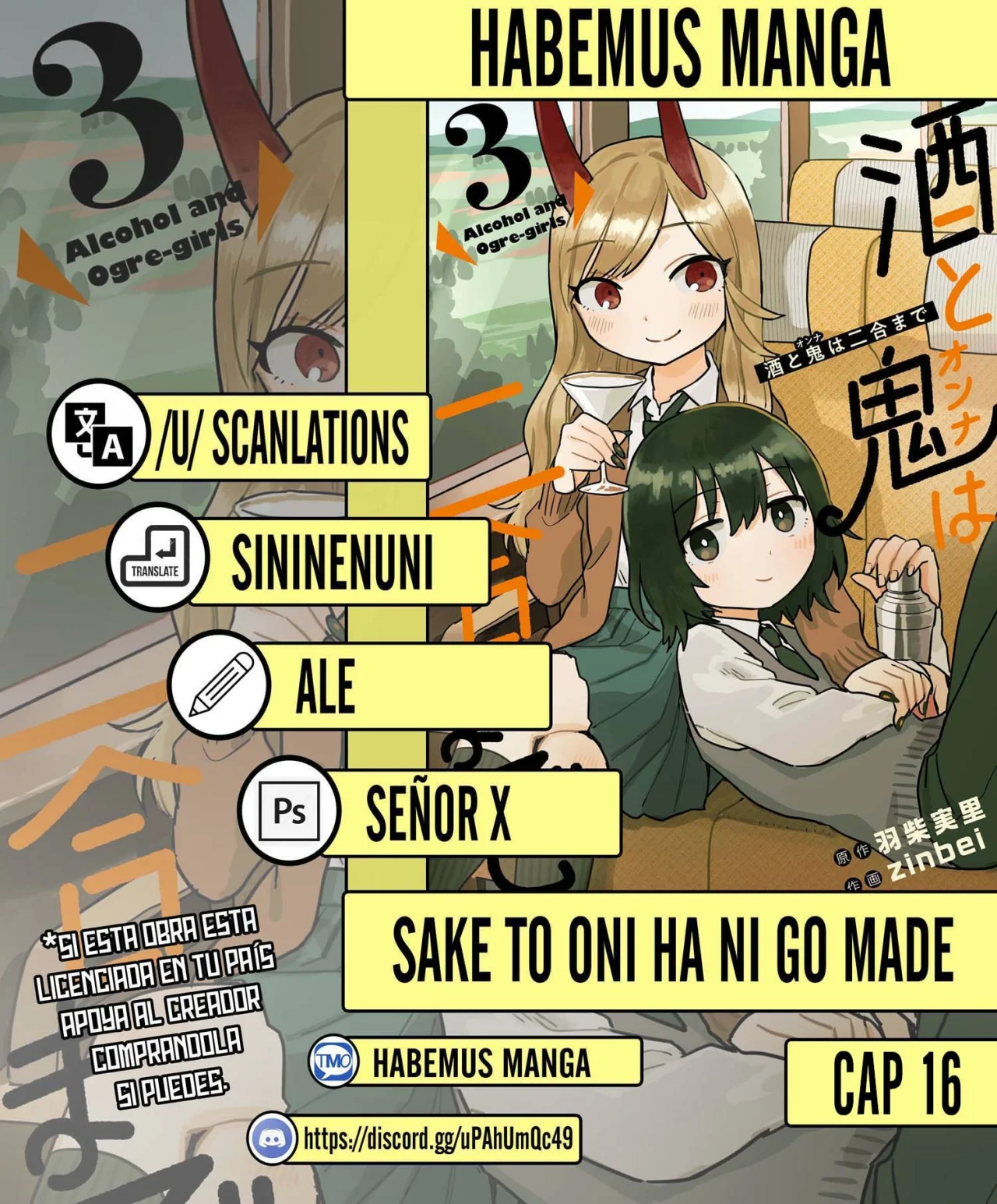 Sake to Onna wa Ni-gō made Capítulo 16 - Page 1