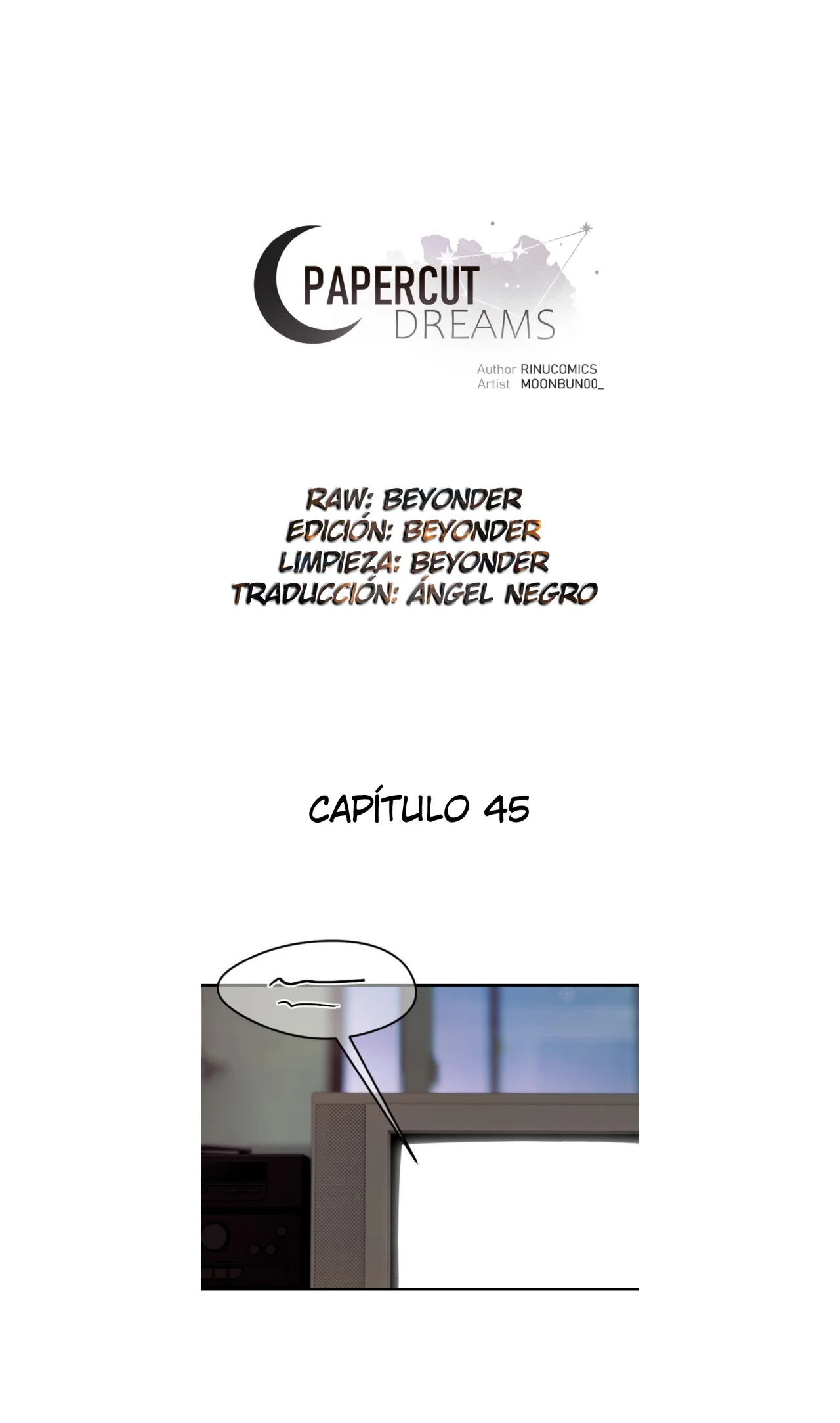 Papercut Dreams Capítulo 45 - Page 1