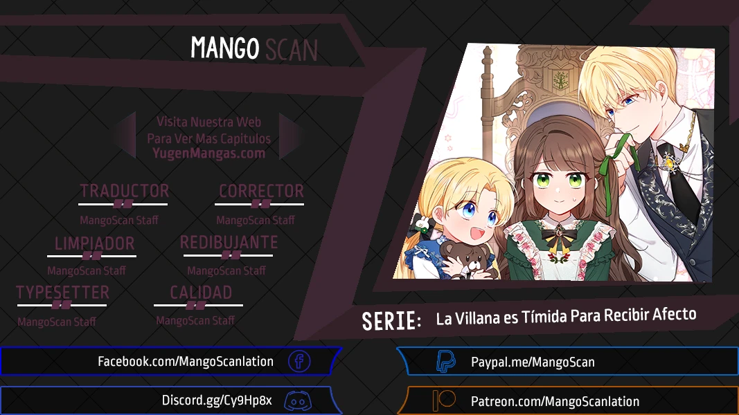 La Villana es Tímida Para Recibir Afecto Capítulo 19 - Page 1