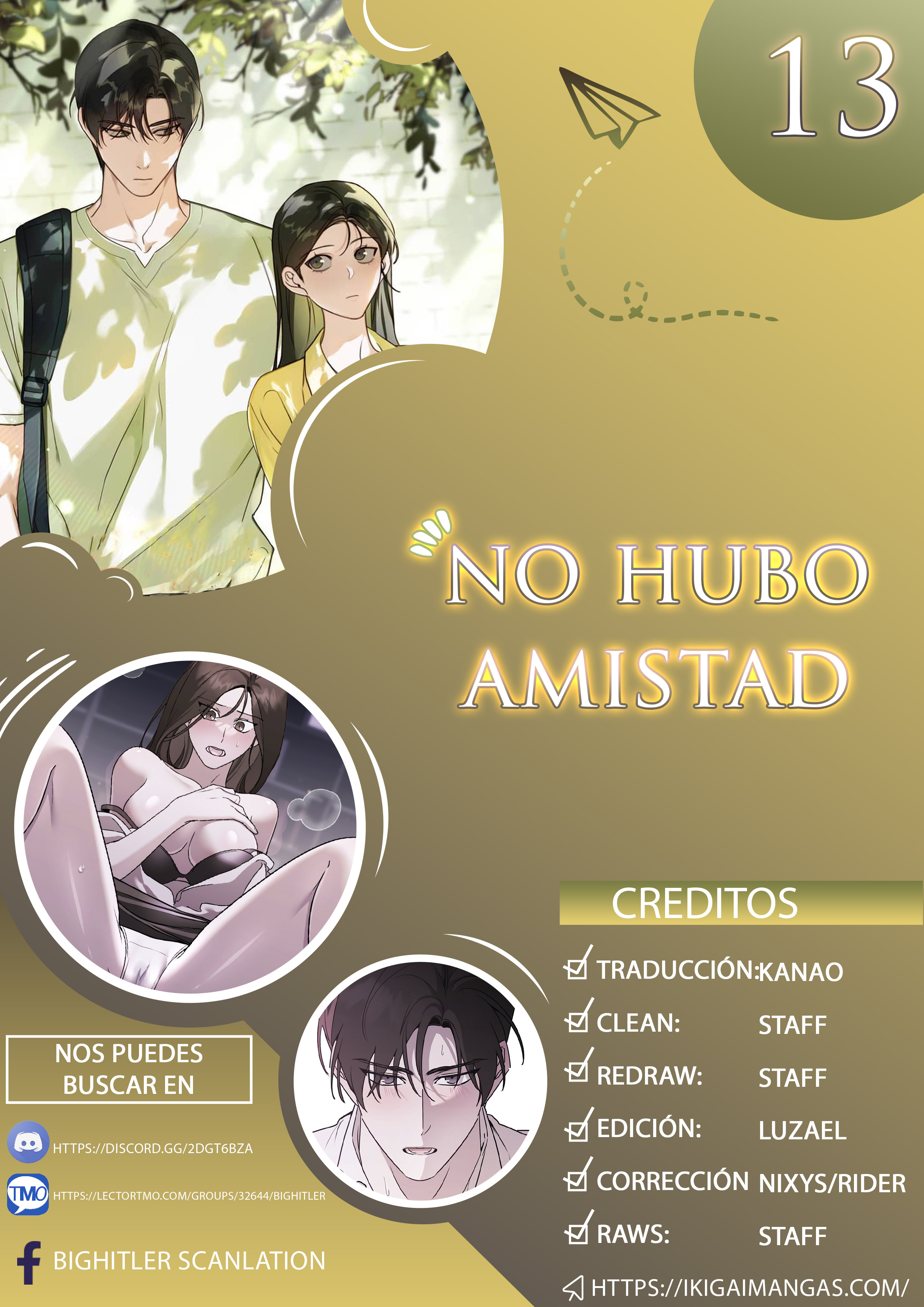 No hubo Amistad Capítulo 13 - Page 1