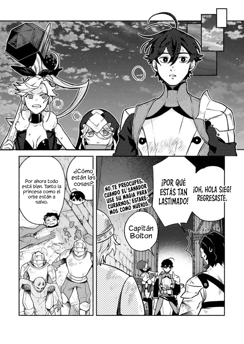 Sono Monban, Saikyou Nitsuki: Tsuihou Sareta Bougyo Ryoku 9999 no Senshi, Ou Miyako no Monban Toshite Musou Suru Capítulo 33.2 - Page 6