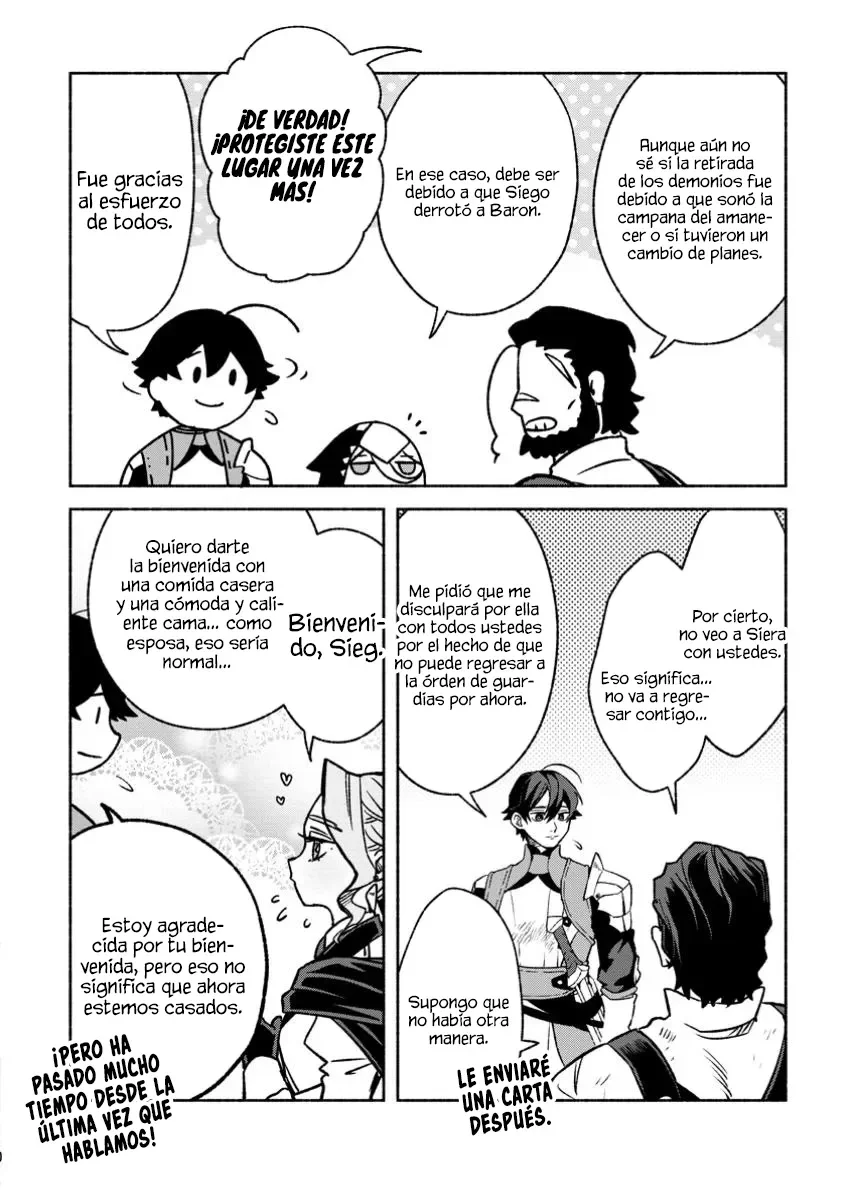 Sono Monban, Saikyou Nitsuki: Tsuihou Sareta Bougyo Ryoku 9999 no Senshi, Ou Miyako no Monban Toshite Musou Suru Capítulo 33.2 - Page 7