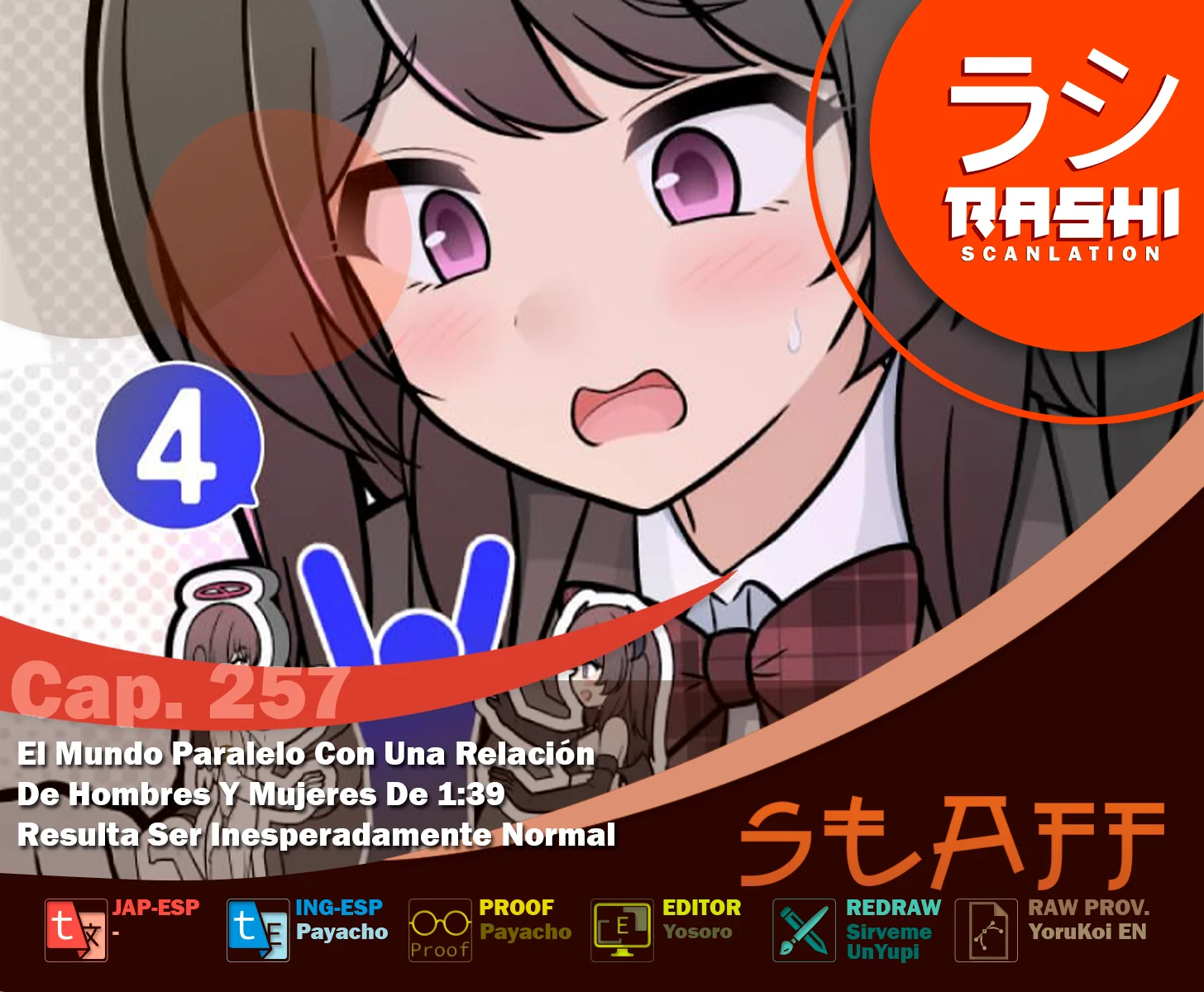 Danjohi 1:39 No Heikou Sekai Wa Omoi No Hoka Futsuu Capítulo 257 - Page 1