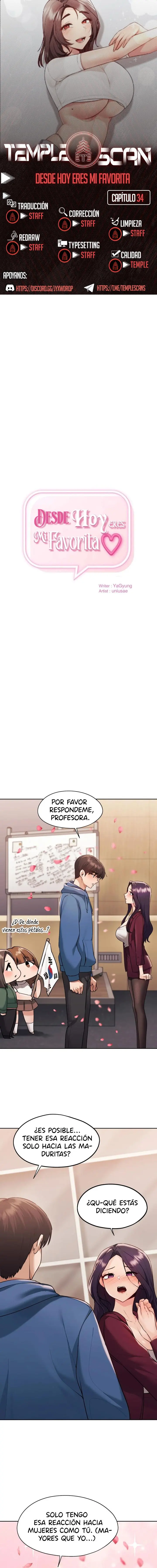 Desde Hoy eres mi Favorita Capítulo 34 - Page 1