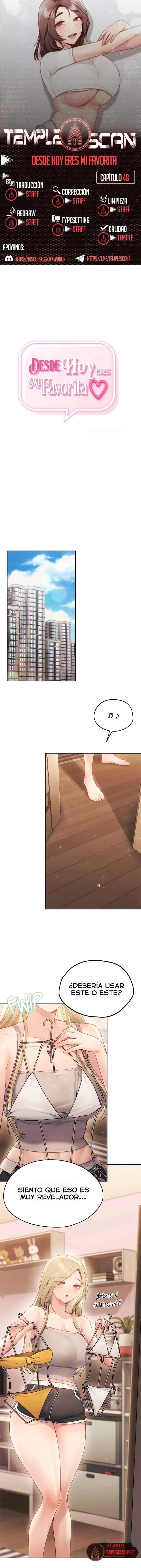 Desde Hoy eres mi Favorita Capítulo 48 - Page 1