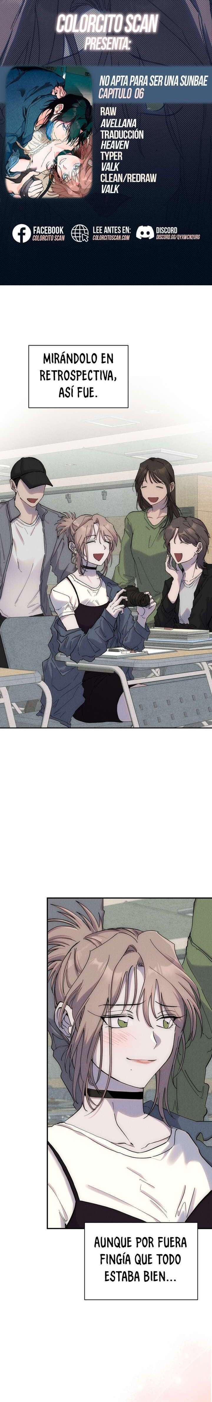 No apta para ser una Sunbae Capítulo 6 - Page 1