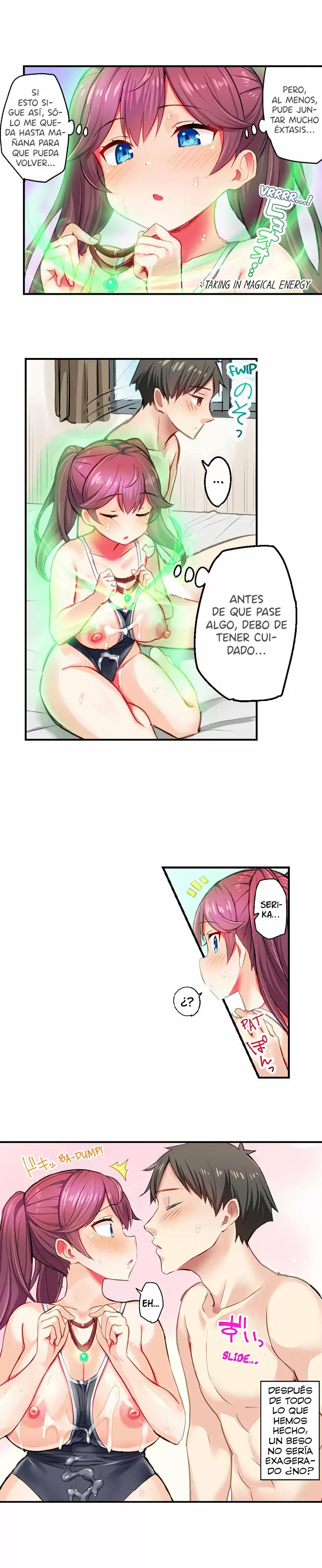 Mi amiga tiene que correrse para usar magia Capítulo 6 - Page 7