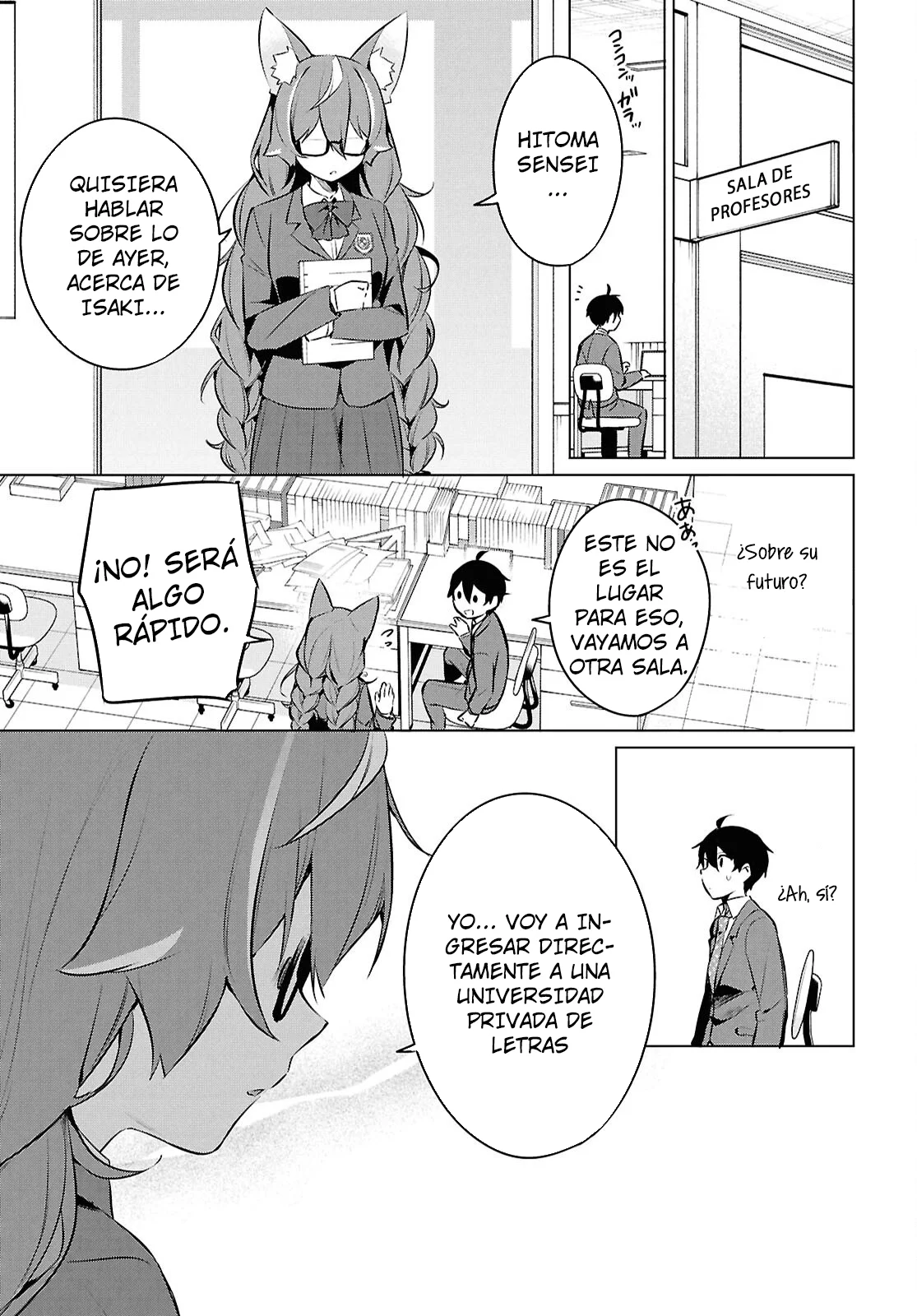 Jingai Kyoushitsu no Ningen Kirai Kyoushi ~Hitoma-sensei, Watashi-tachi ni Ningen wo Oshiete kuremasu ka….?~ Capítulo 26 - Page 19