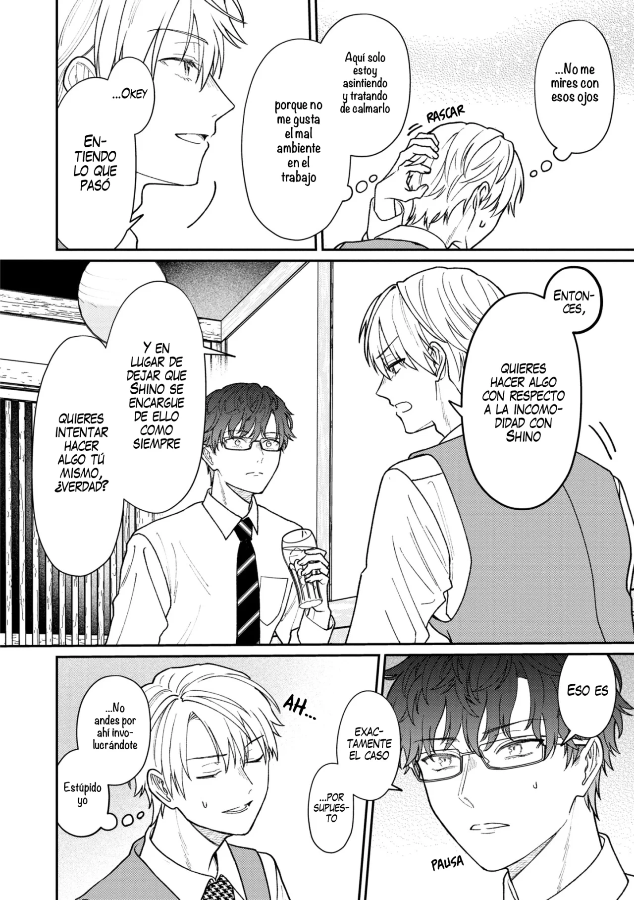 Kuuki ga «Yomeru» Shinnyushain to Buaiso na Senpai no Hanashi Capítulo 28 - Page 4